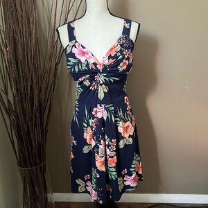 Floral Navy Dress